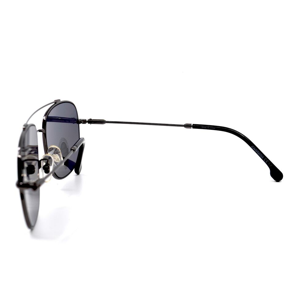 BRAND NEW CARRERA 182/F/S BLACK GREY POLARIZED AVIATOR SUNGLASSES - Picture 8 of 11